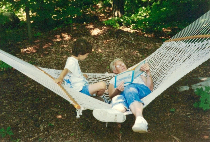 sylvia reading hammock